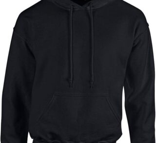 Black Pullover Heavy Blended Hoodie