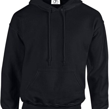 Black Pullover Heavy Blended Hoodie