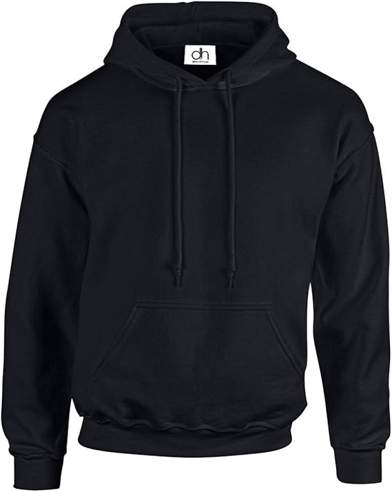 Black Pullover Heavy Blended Hoodie